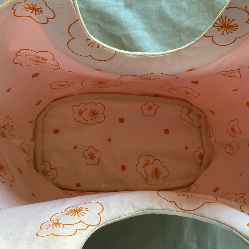 Clarins Orange and White Tote Women's Bag - Picture 3 of 10